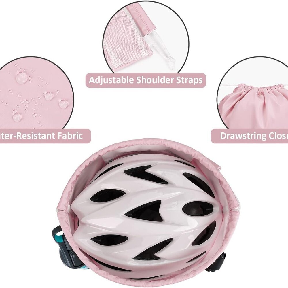 Drawstring Backpack With Shoulder Pad Sports Gym … - image 6